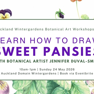 Learn To Sweet Pansies And Violas - Botanical Art Workshop image