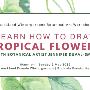 Learn To Draw Tropical Flowers - Botanical Art Workshop image
