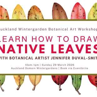 Learn To Draw Native Leaves -Botanical Art Workshop image